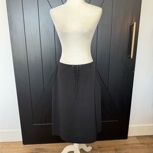 Elegant Black Banana Republic Midi Skirt